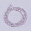 Opaque Solid Color Glass Bead Strands X-GLAA-F076-A12-2