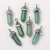 Natural Green Aventurine Double Terminated Pointed Pendants G-F295-04A-3