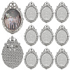 12Pcs Alloy Brooch Findings FIND-PH0027-62A-1