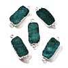 Natural Dyed Quartz Crystal Links Connector Charms G-K189-02S-03-1