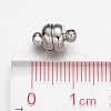 Brass Magnetic Clasps with Loops KK-H361-N-4