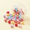 50Pcs 6 Colors Opaque Acrylic Beads MACR-FS0001-58-2