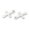 Non-Tarnish 304 Stainless Steel Tiny Cross Charms STAS-H149-01P-2