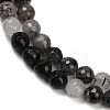 Natural Black Rutilated Quartz Beads Strands G-R447-8mm-03-01-3