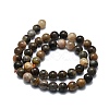 Natural Black Sunstone Beads Strands G-E576-01B-2