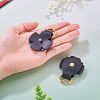 Flower Cowhide Suspension Clasps FIND-TAC0036-055G-02-6