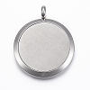 316 Surgical Stainless Steel Diffuser Locket Pendants STAS-H404-12-3