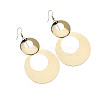 Flat Round Alloy Dangle Earrings FS-WG78CBA-01-4