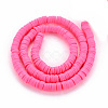 Handmade Polymer Clay Bead Strands CLAY-T002-6mm-48-2
