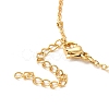 PVD Vacuum Plating 304 Stainless Steel Stud Earring and Pendant Necklace Set LS-SJEW-C002-01A-G-4