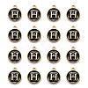 Golden Plated Alloy Charms LS-ENAM-S118-02H-2