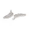 Brass Micro Pave Cubic Zirconia Pendants KK-E068-VB275-3