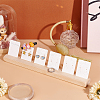 Wooden Jewelry Display Card Stands ODIS-WH0027-045-5