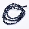 Black Glass Bicone Beads Strands X-GLAA-S026-10-3