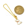 Alloy Enamel Rabbit Cup Pendant Decorations HJEW-JM01753-02-4