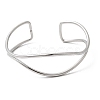 304 Stainless Steel Cuff Bangles for Women BJEW-Z150-01P-02-4