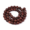 Natural Red Sesame Jasper Beads Strands G-Q601-13A-03-3