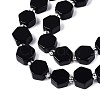 Natural Obsidian Beads Strands G-P534-A22-01-3