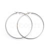 Tarnish Resistant 201 Stainless Steel Big Hoop Earrings X-EJEW-A052-20E-P-1