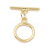Rack Plating Brass Toggle Clasps X-KK-B036-12G-1