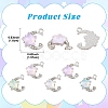 15Pcs 5 Colors Alloy Pendants FIND-YW0017-89-3
