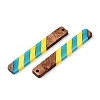 Epoxy Resin & Walnut Wood Pendants RESI-N039-121D-2