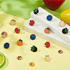 15Pcs 5 Styles Fruit Enamel Pins JEWB-FH0002-90-4