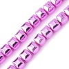 Electroplated Synthetic Non-magnetic Hematite Beads Strands G-A263-H01-01E-1