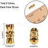 Brass Screw Clasps KK-PH0035-65-2