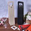 6Pcs 6 Styles Portable PU Leather Single Wine Bottle Tote Carrier Bags CON-CA0001-029-5