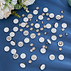 36Pcs Flat Round Cloth Cap Nail Buttons BUTT-CY0001-34B-4