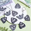 15Pcs 3 Styles Halloween Printed Opaque Acrylic Pendants SACR-SZ0001-18-5