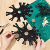 2Pcs Acrylic Perforated Measuring Wheel DIY-WH0750-094-3