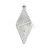 304 Stainless Steel Pendants STAS-D366-02B-P-1