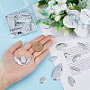 60Pcs 10 Style Teardrop & Horse Eye & Oval Iron Fishing Lures DIY-FH0005-25-3