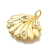 Brass Micro Pave Cubic Zirconia Pendants KK-S508-38G-2