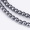 Non-Magnetic Synthetic Hematite Beads Strands G-D015-2-3