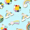 40Pcs 10 Styles Alloy Enamel Pendants ENAM-YW0005-54-2