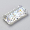 Embossed Glass Rhinestone Pendants GLAA-J101-07B-001SI-4