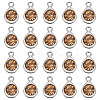 20Pcs Faceted Glass Charms RGLA-TADJ0001-01D-2