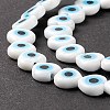 Handmade Evil Eye Lampwork Beads Strands LAMP-F023-B06-7