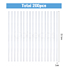 200Pcs Acrylic Dowel Rods TOOL-FH0001-47-3