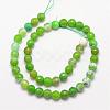 Natural Agate Bead Strands G-K166-07F-6mm-2