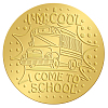 Plastic Self Adhesive Gold Foil Embossed Stickers DIY-WH0211-279-1