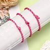 Nylon Rattail Satin Cord Bracelet Making AJEW-JB00019-08-5