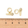 Brass Micro Pave Clear Cubic Zirconia European Dangle Charms KK-CBA9CBD-14G-3
