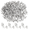 200 Sets 316 Surgical Stainless Steel Clip-on Earring Findings STAS-DC0011-89-1