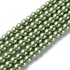 Eco-Friendly Dyed Glass Pearl Beads Strands HY-A008-6mm-RB055-1