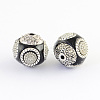 Round Handmade Indonesia Beads IPDL-R397-05-1