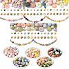 48Pcs 14 Styles Food Grade Eco-Friendly Silicone Focal Beads DIY-YW0008-83A-3